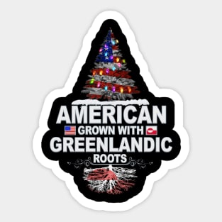 Christmas Tree  American Grown With Greenlandic Roots - Gift for Greenlandic From Greenland Sticker